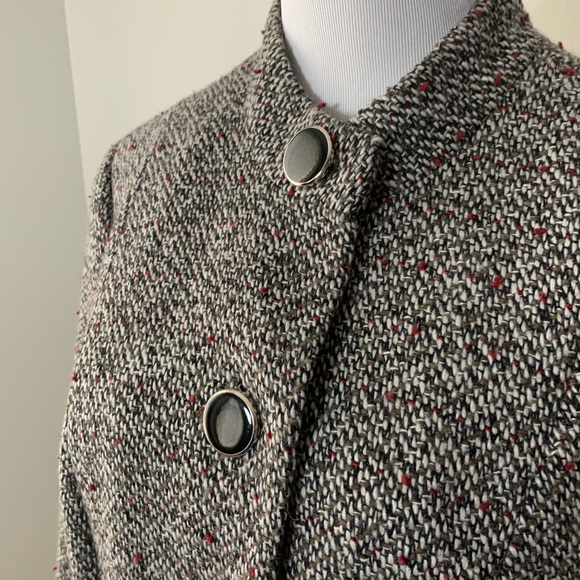 JM Collection 1X gray tweed jacket - Picture 1 of 4